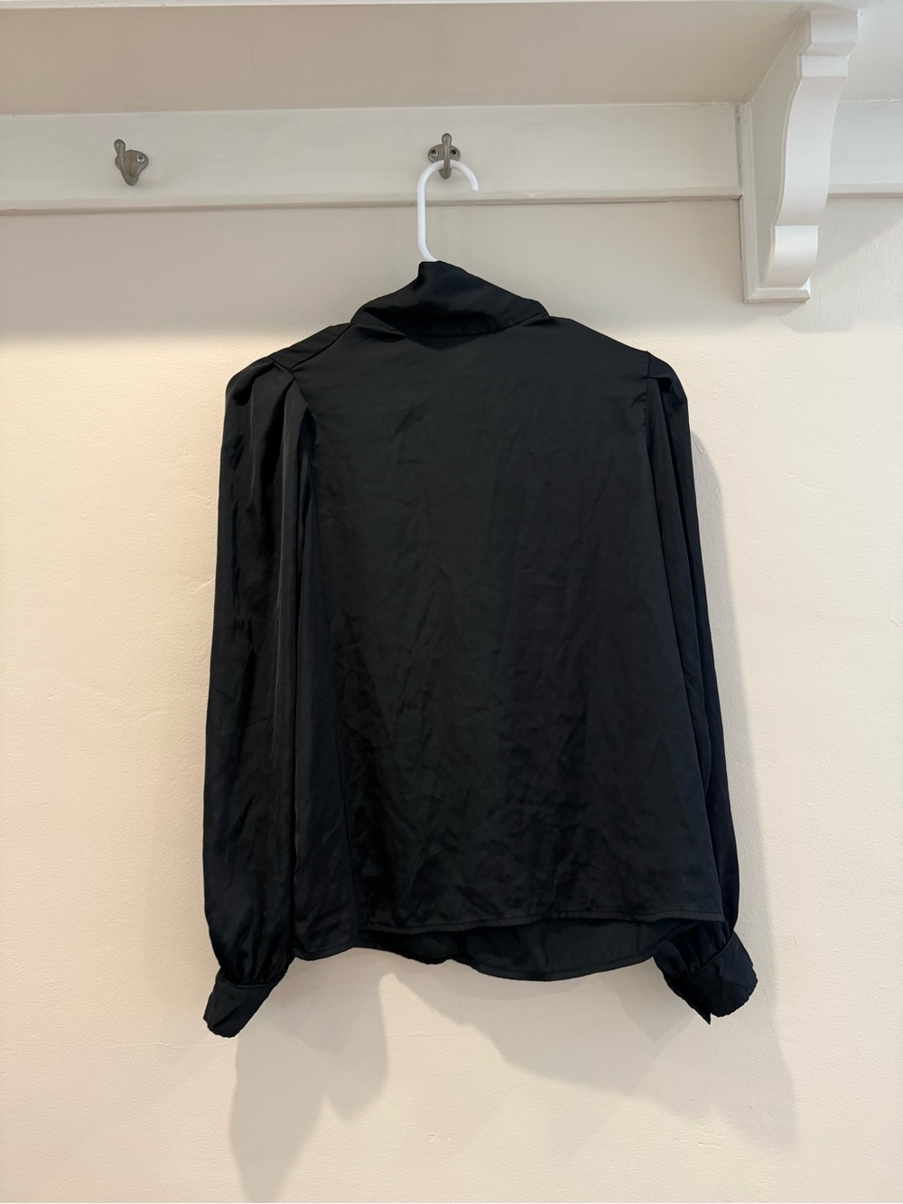 Prologue Black Satin-Look Blouse